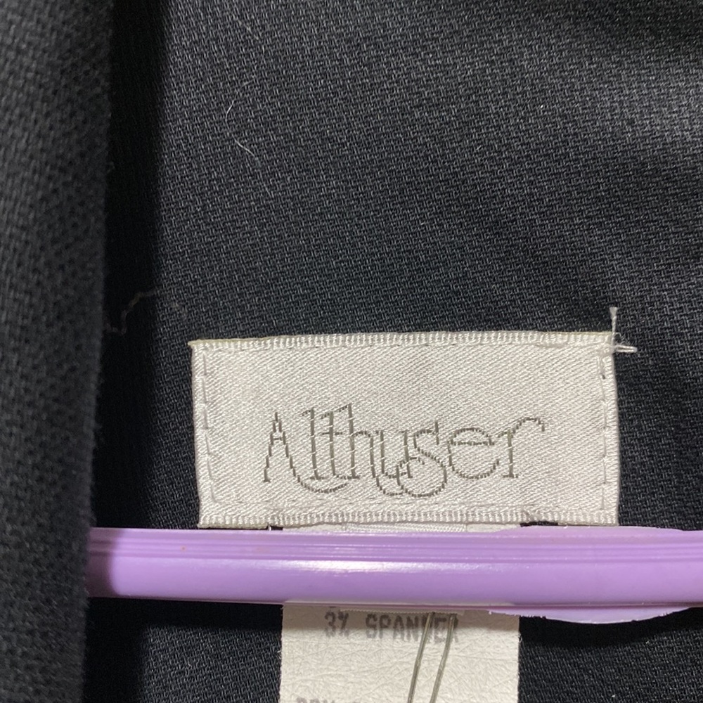 Althuser black and cream dress size 6 - Picture 3 of 12